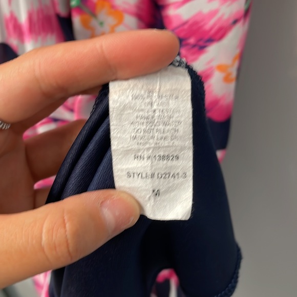 Peach Royal Floral Open Back Dress - Picture 4 of 5